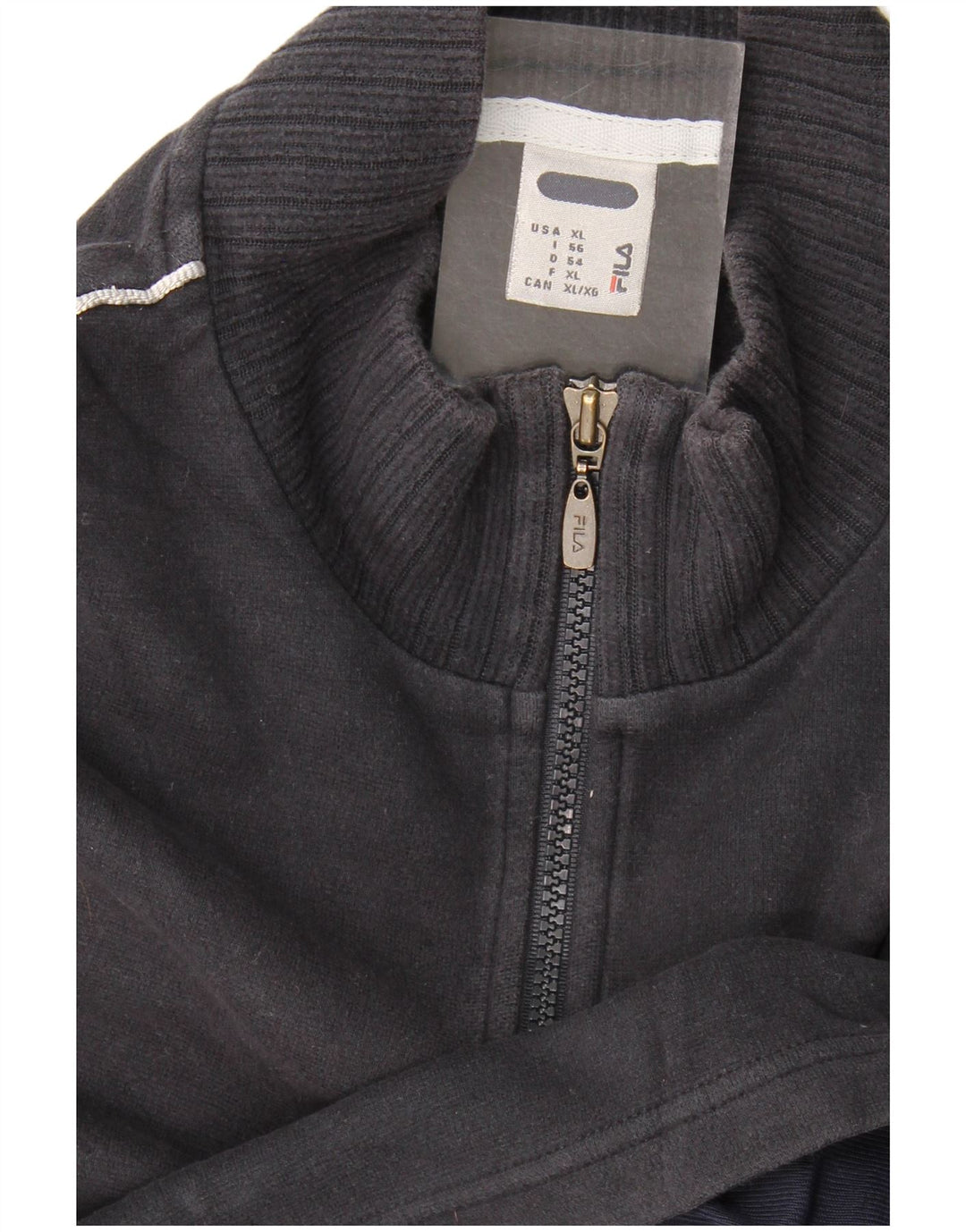 Fila Hombre Zip Neck Sudadera Jumper XL Azul Marino