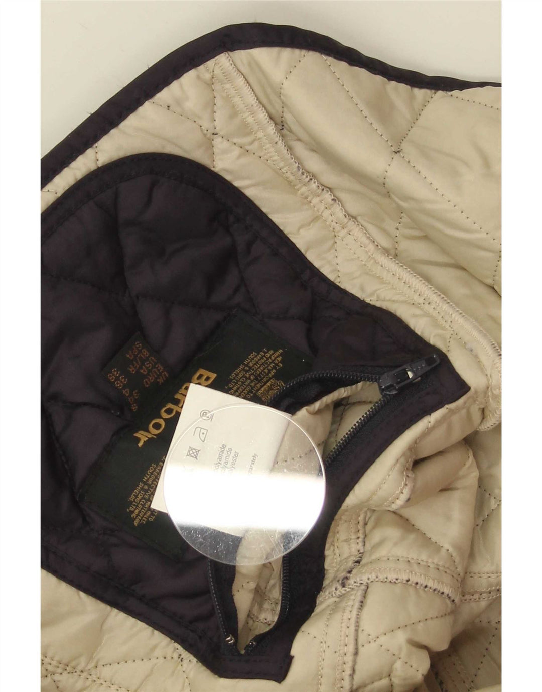 Barbour Chaqueta acolchada para mujer UK 8 Small Poliamida azul marino