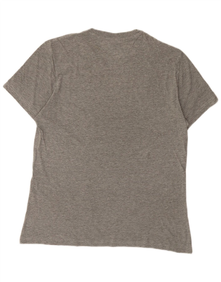 Champion Camiseta para hombre Top grande gris moteado
