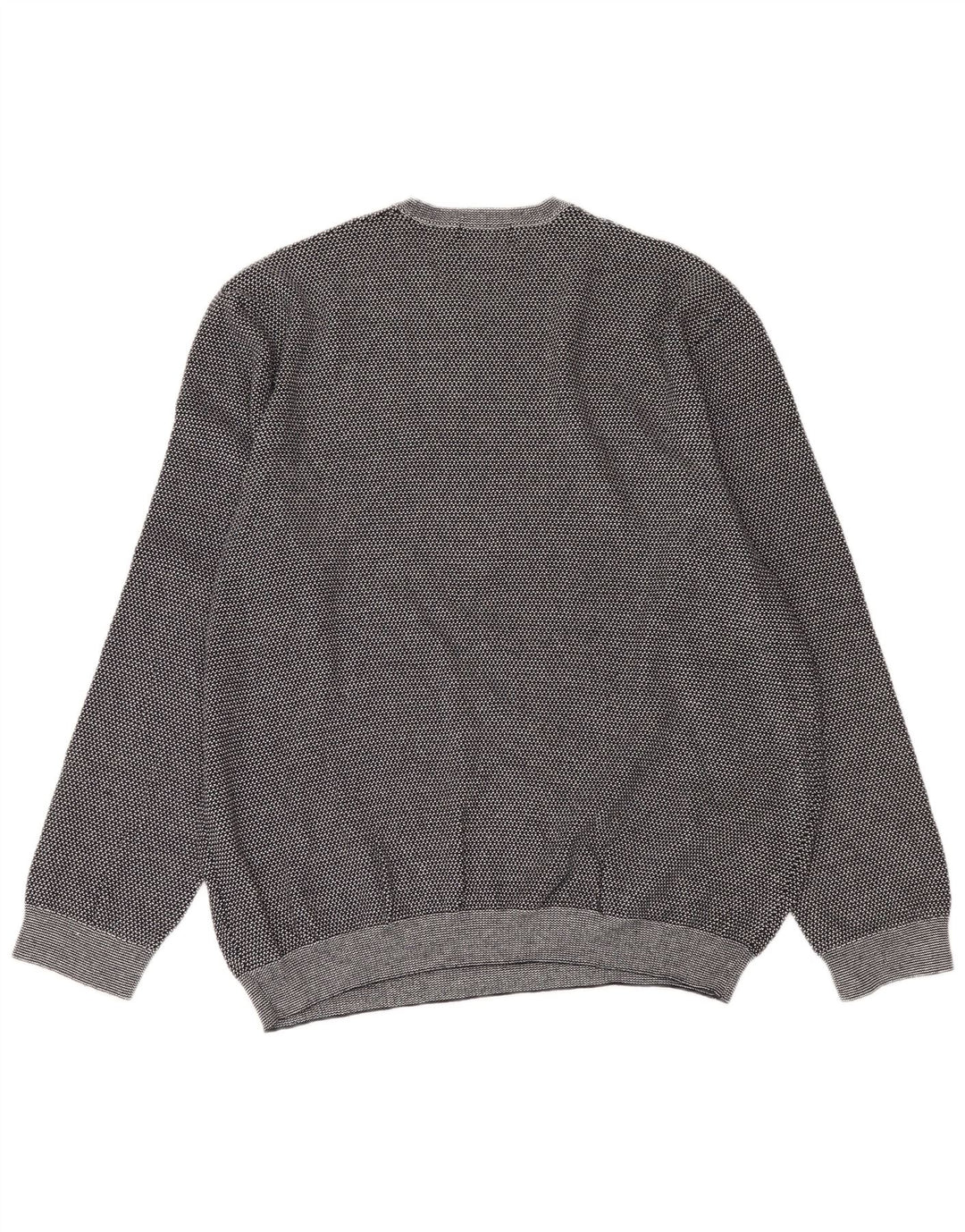MARKS & SPENCER Mens Crew Neck Jumper Sweater 2XL Grey Cotton