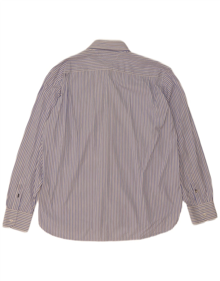 Camisa Tommy Hilfiger Hombre XL Algodón Rayas Azul
