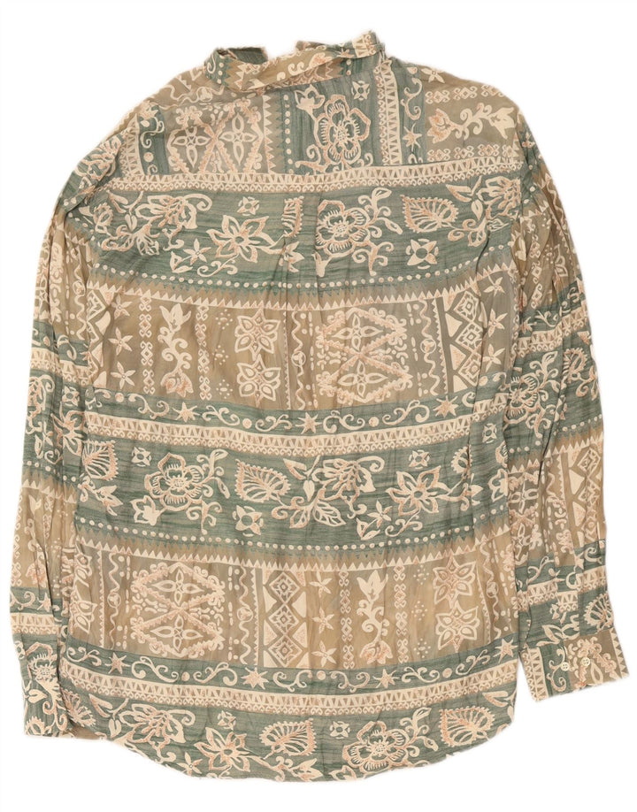 Old Farway Camisa para hombre Talla 41 Grande Multicolor Floral