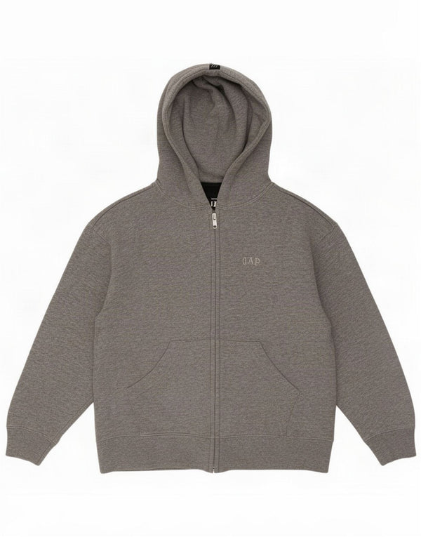 Gap Suéter con capucha y cremallera para mujer UK 46 Algodón gris grande