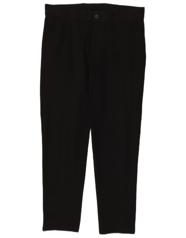 Zara Mens Slim Chino Pantalones EU 40 Medium W31 L29 Poliéster Negro