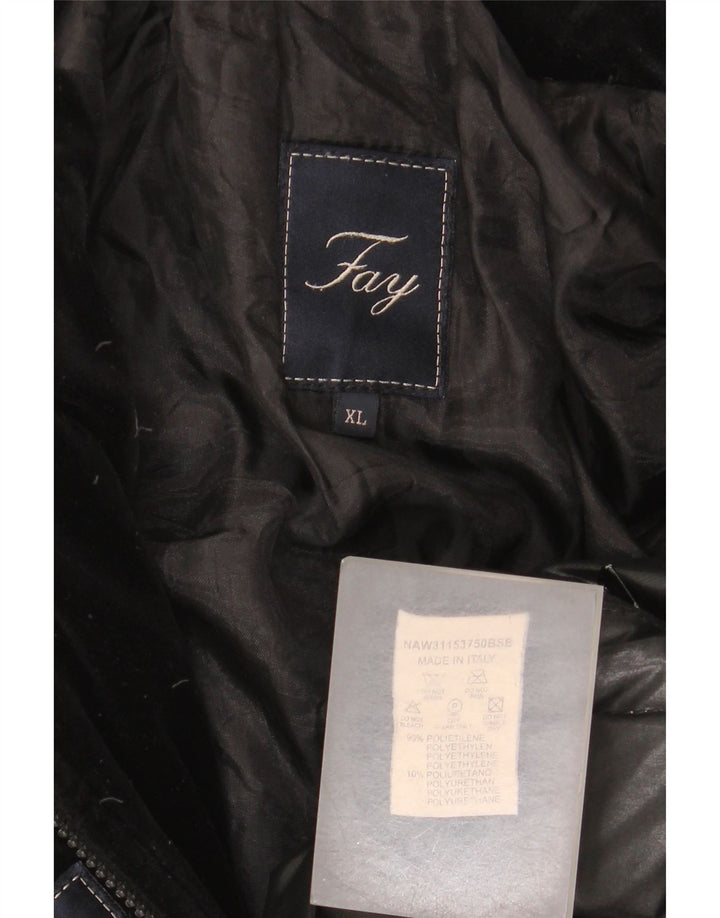 Fay Chaqueta Acolchada Mujer ES 40 XL Polietileno Negro