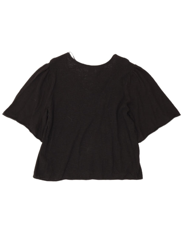 Blusa para mujer Fat Face Top UK 40 XL Algodón negro