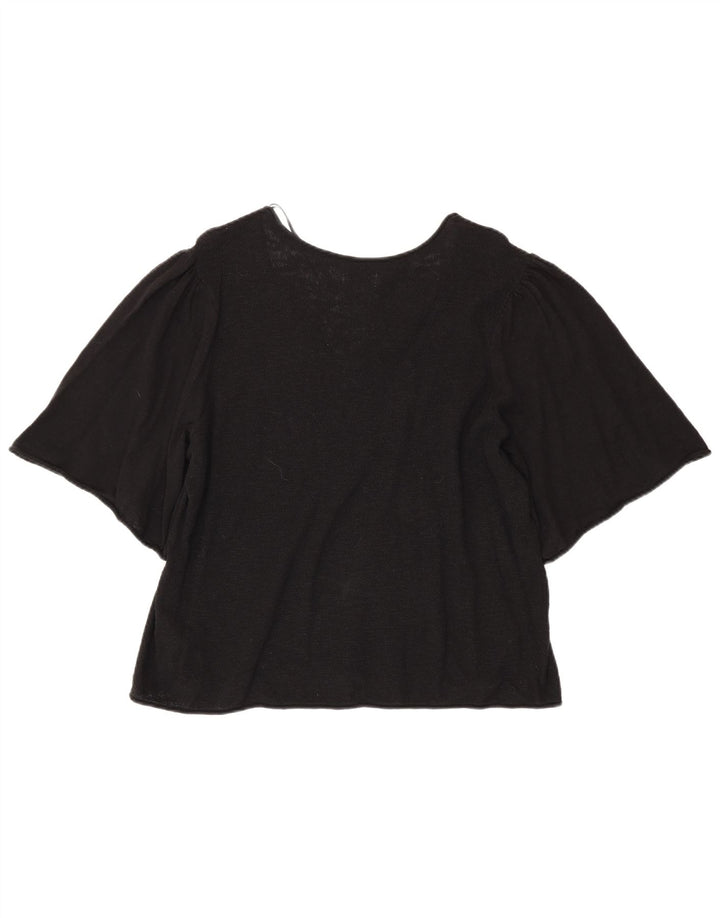 Blusa para mujer Fat Face Top UK 40 XL Algodón negro