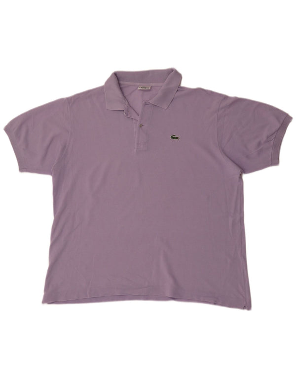 Polo Lacoste Hombre Talla 6 XL Algodón Púrpura