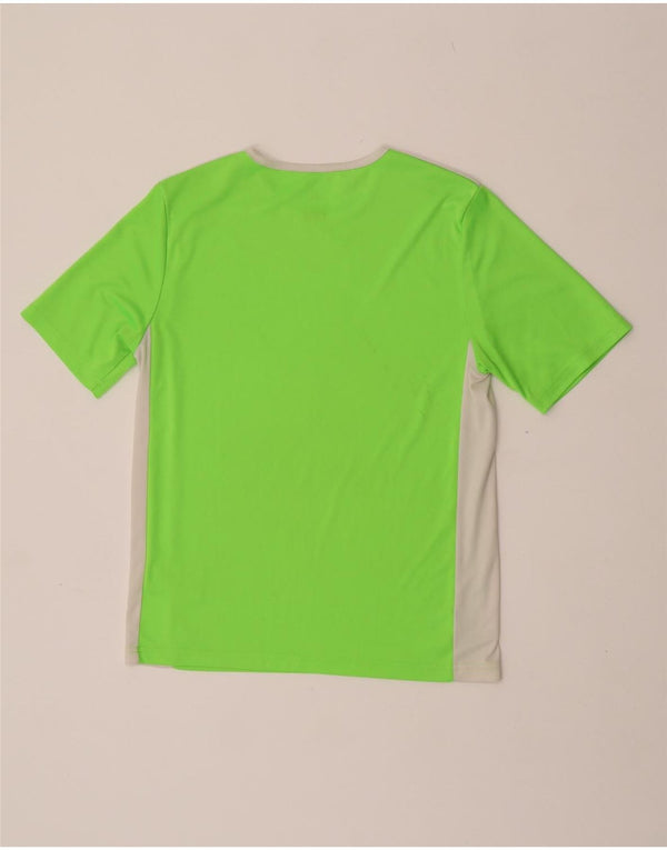 Adidas Camiseta Climalite para niña 13-14 años Grande Verde Colorblock