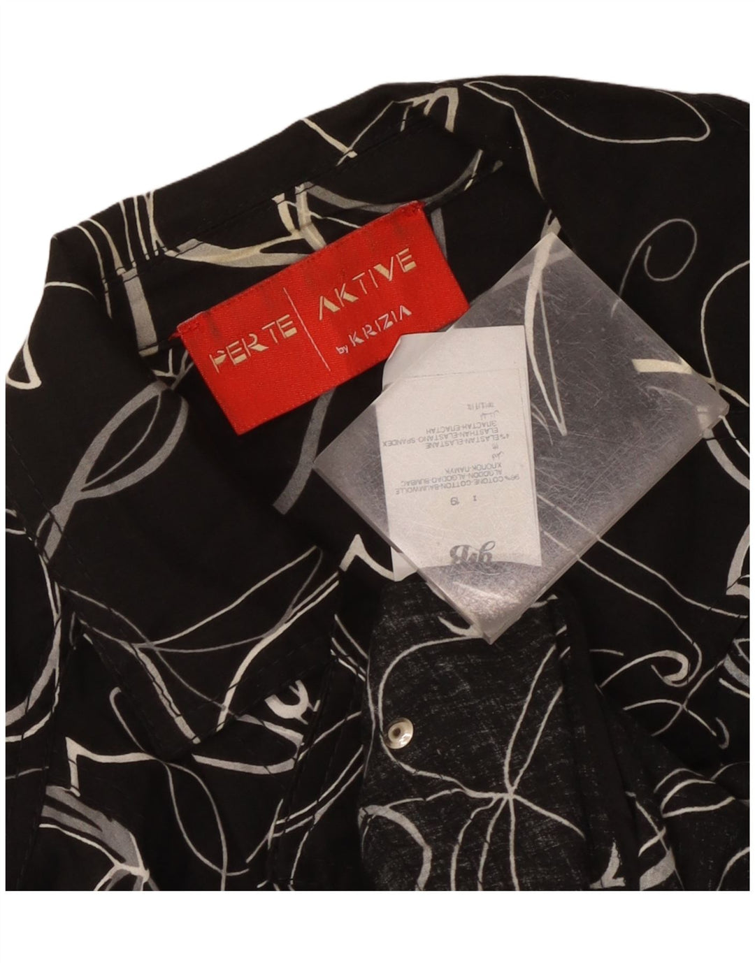 Perte by Krizia Chaqueta tipo blazer de 3 botones para mujer Reino Unido 40 Mediano Negro Floral