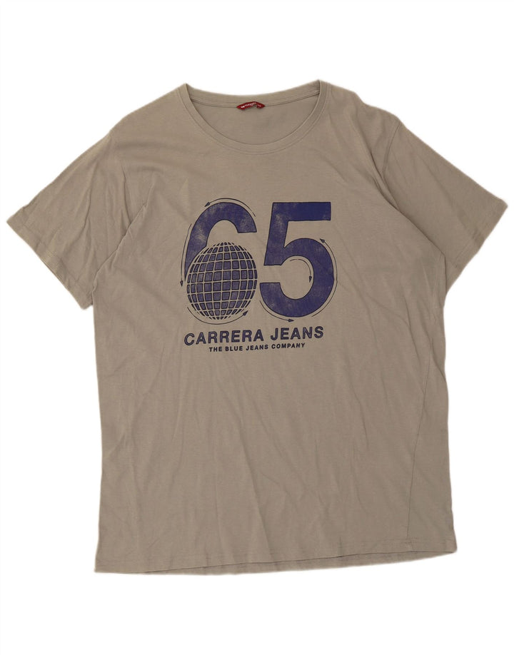 Carrera Camiseta gráfica para hombre Top 2XL Algodón gris