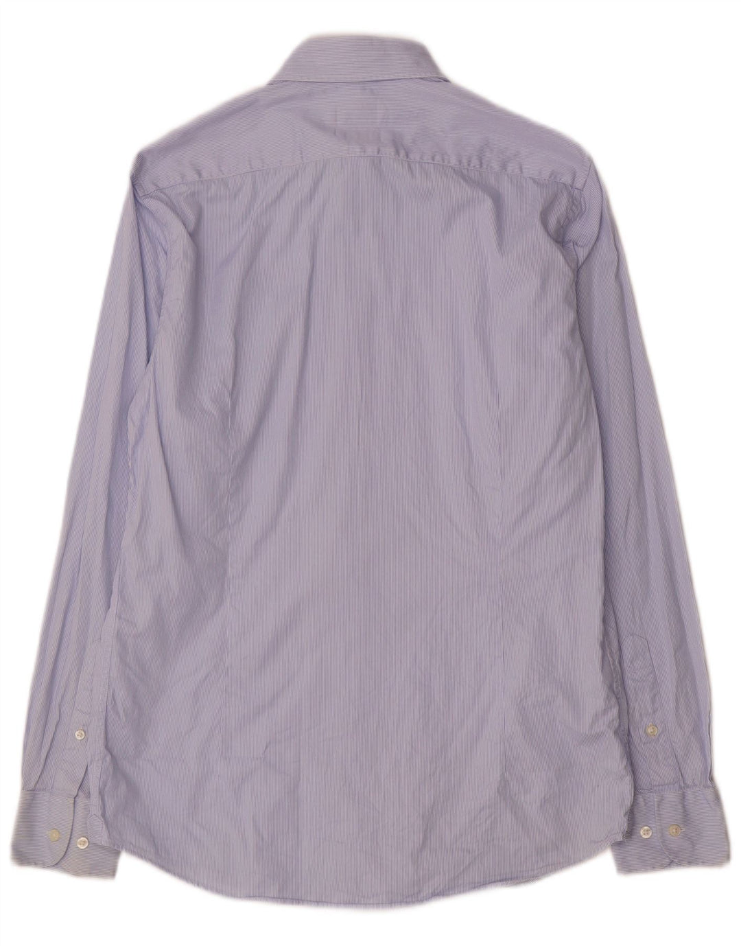 Camisa Massimo Dutti Hombre Talla 39 15 1/2 Media Raya Azul