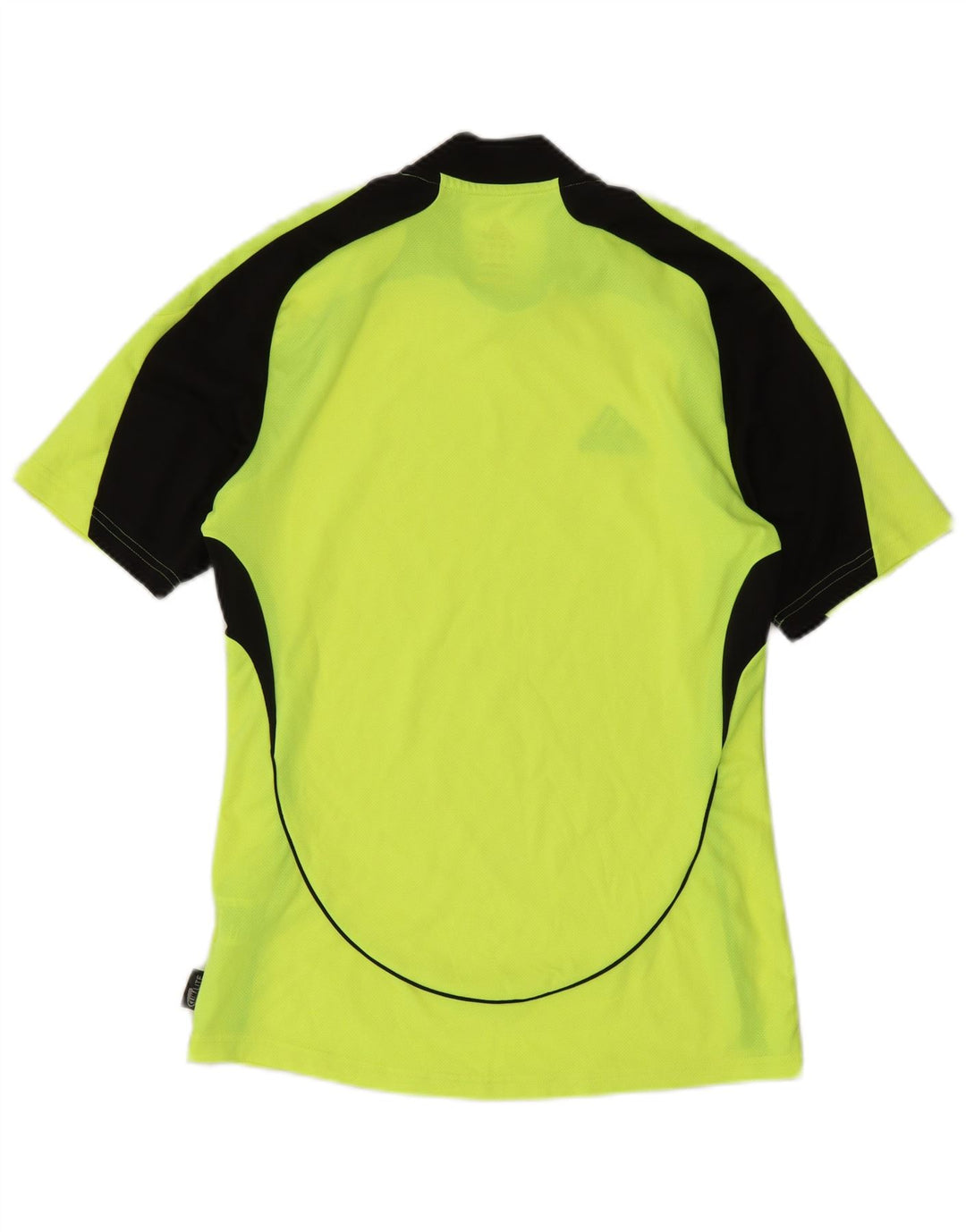 Adidas Mens Clima 365 Camiseta Top Pequeño Verde Colorblock Poliéster