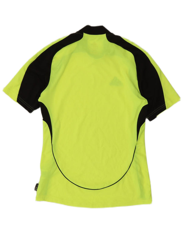 Adidas Mens Clima 365 Camiseta Top Pequeño Verde Colorblock Poliéster