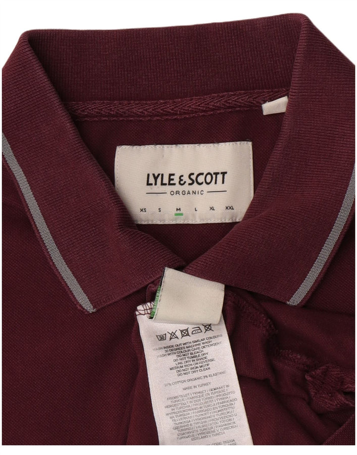 Lyle & Scott Polo Hombre Algodón Granate Medio