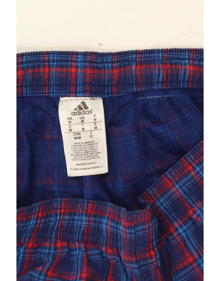 Adidas - Pantalones cortos deportivos para hombre, tamaño mediano, azul marino, poliéster