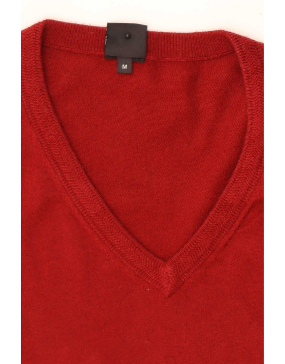 Hugo Boss Hombre Jersey de corte estándar con cuello en V y diseño colour block en rojo medio