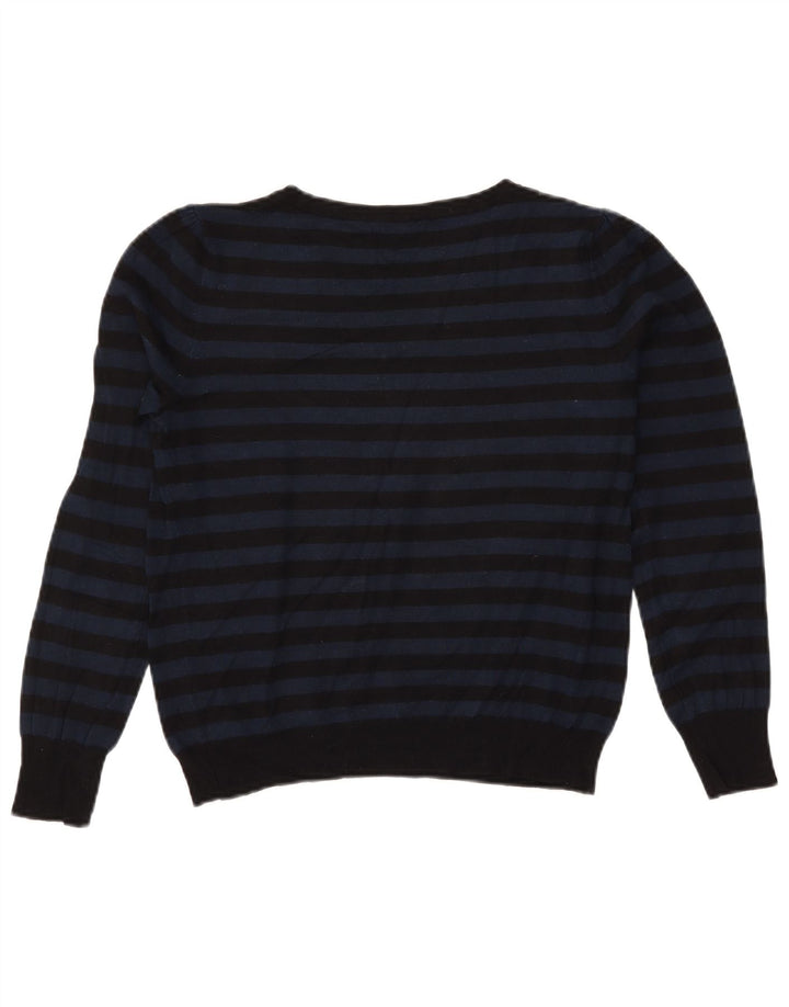 Marks & Spencer Jersey con cuello barco para mujer, talla 44, talla mediana, azul marino