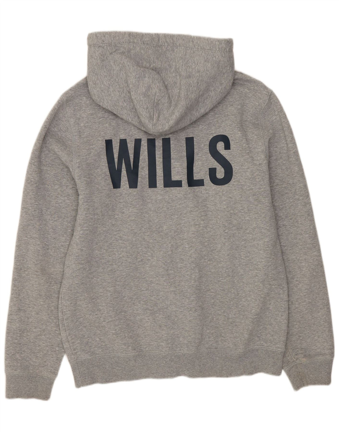 Jack Wills Suéter con capucha y cremallera gráfica para mujer Reino Unido 40 Gris medio moteado