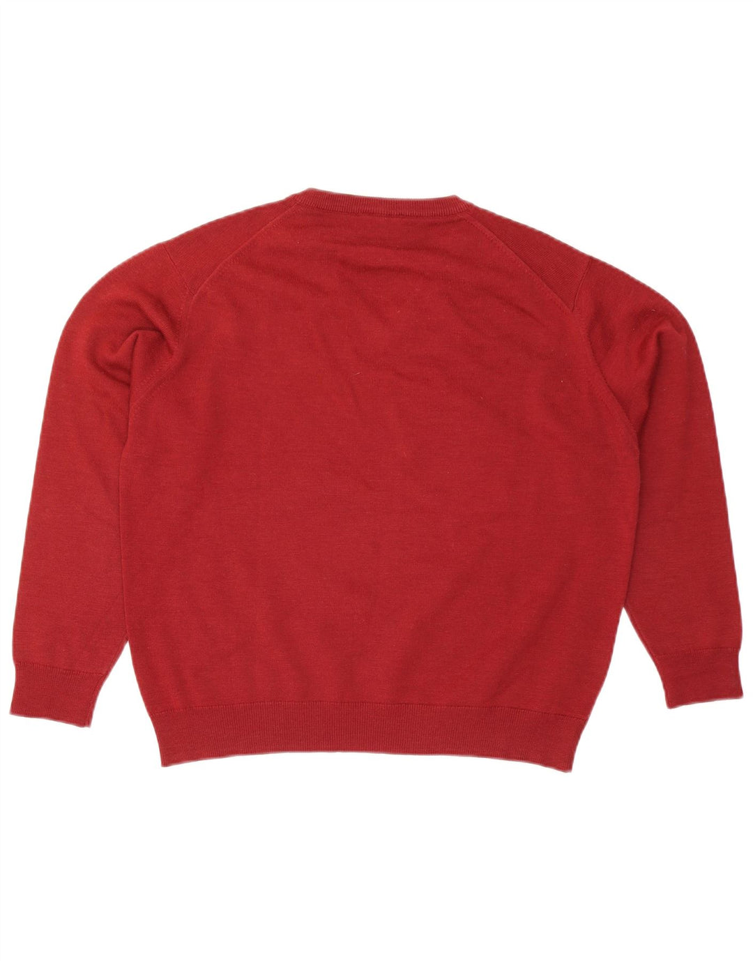 Lacoste - Jersey con cuello en V para hombre, talla 4, lana roja grande
