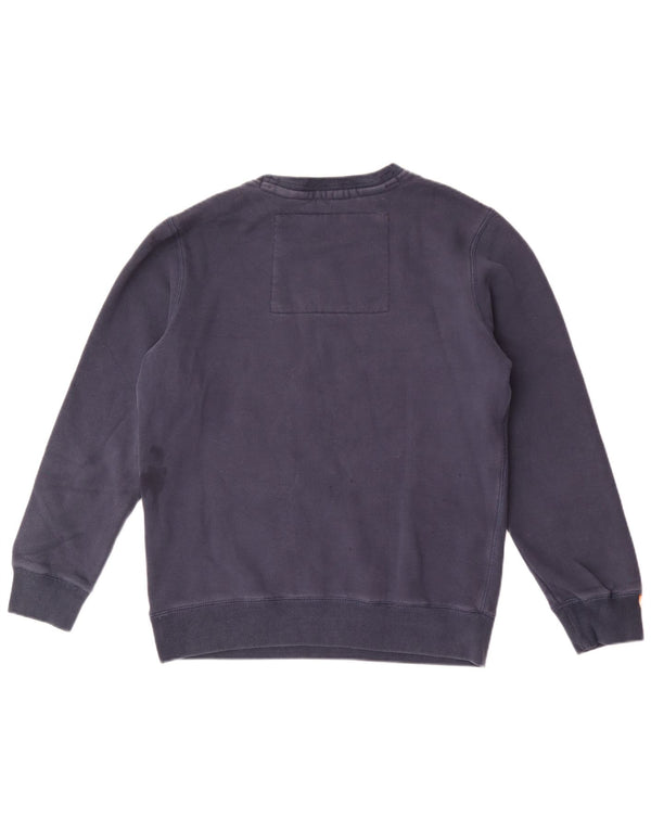 Superdry Hombre Sudadera Gráfica Jumper XL Azul Marino Algodón