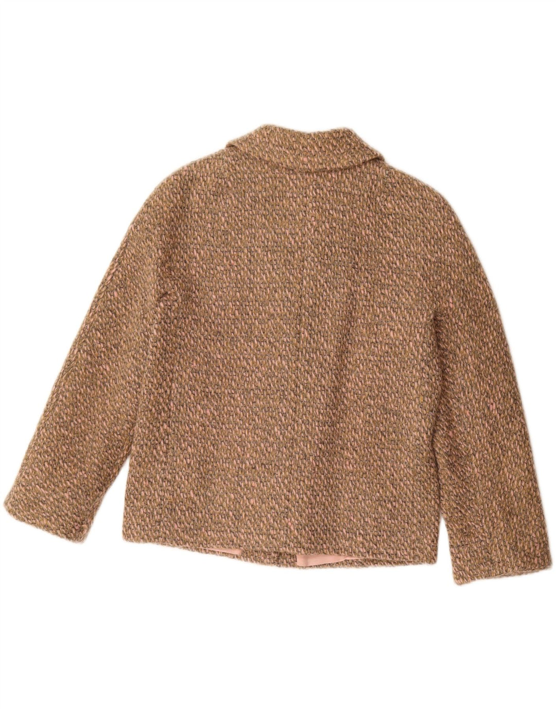 Vintage mujer 4 botones Blazer chaqueta Reino Unido 16 marrón grande