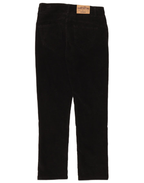 Carrera Pantalones de pana de ajuste regular para mujer IT 40 Small W27 L26 Negro