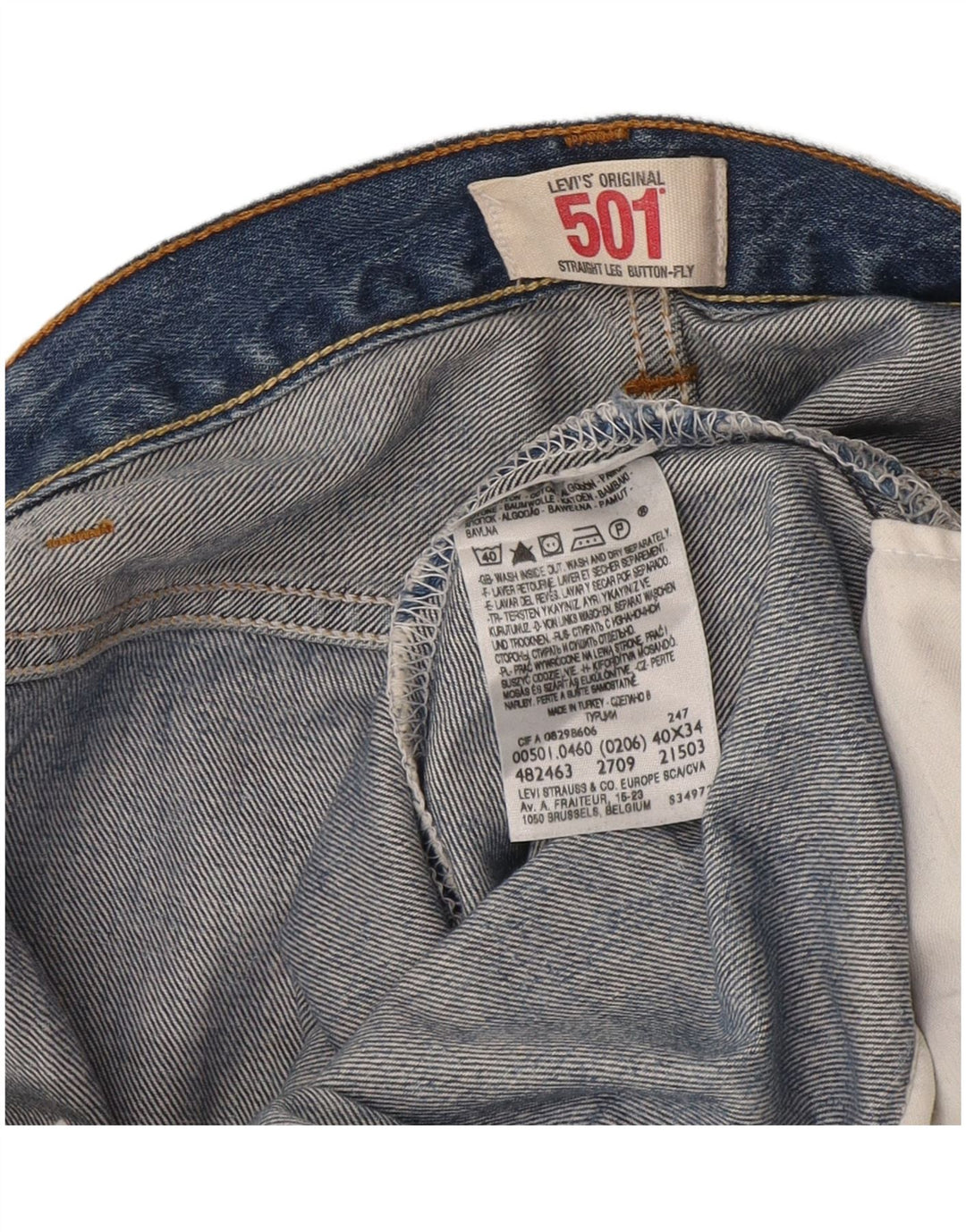 Levi's Hombre 501 Vaqueros Rectos W40 L30 Azul