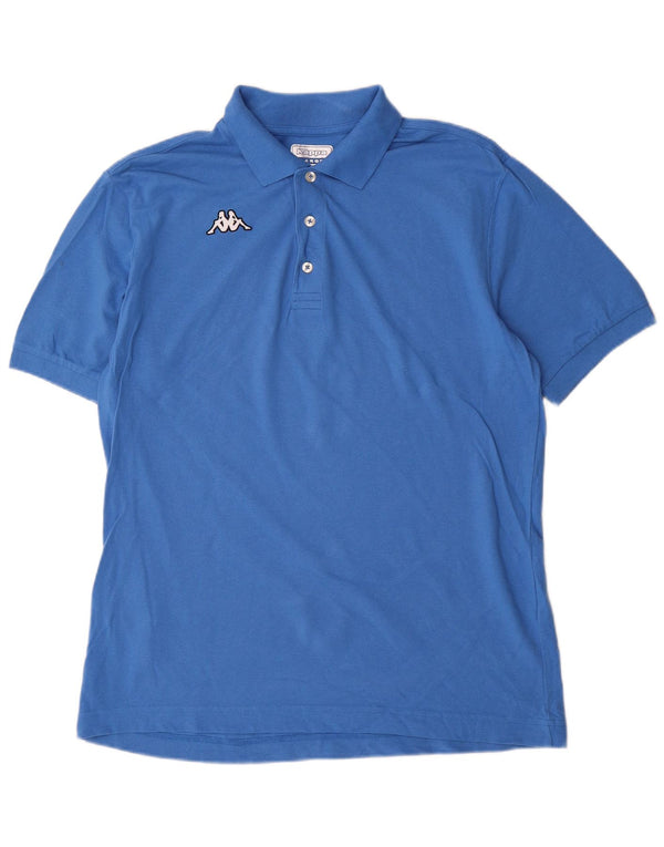 Polo Kappa Hombre Grande Azul Algodón