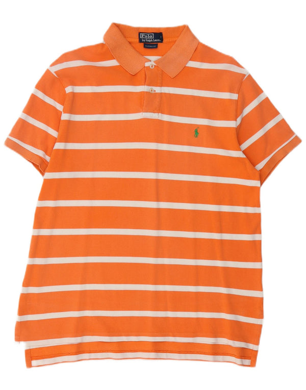 POLO RALPH LAUREN Polo Hombre XL Algodón Rayas Naranja