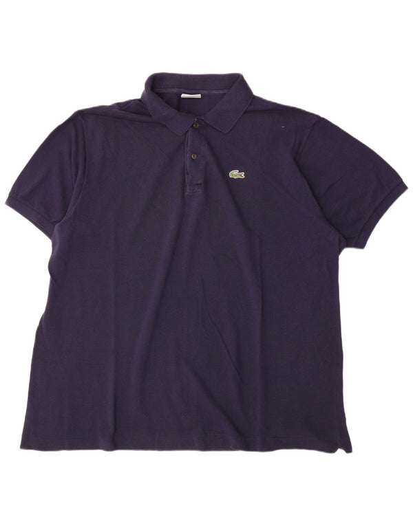 Polo Lacoste para hombre talla 7 2XL algodón azul marino