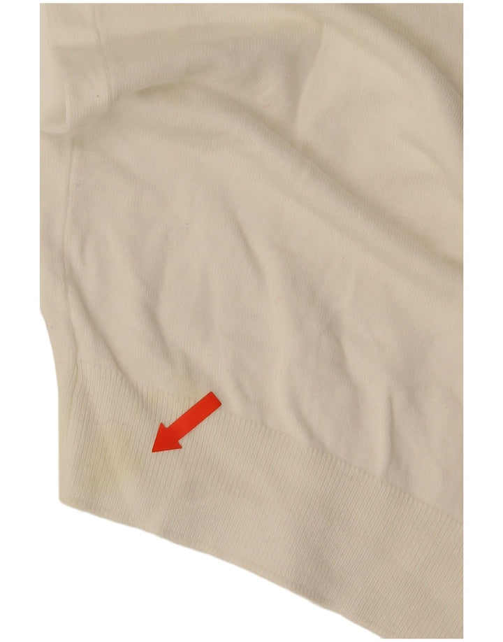 Zara Hombre Jersey De Cuello Redondo Jersey Pequeño Blanco
