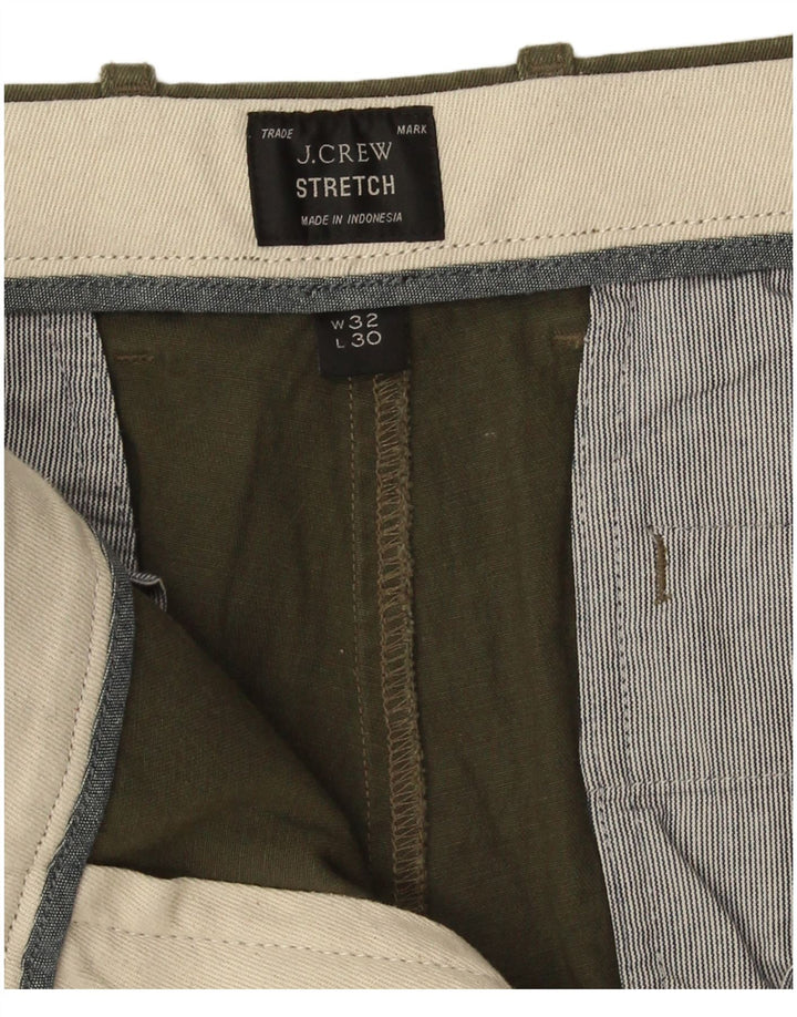 J. Crew Pantalón chino recto para hombre W32 L25 Caqui