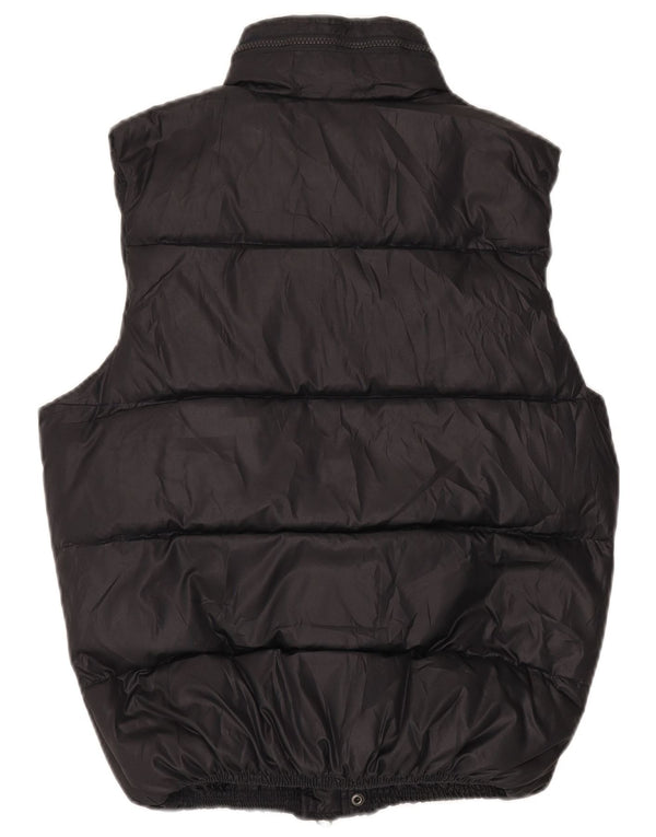 Rifle Chaleco acolchado con capucha para hombre UK 36 Small Poliéster negro