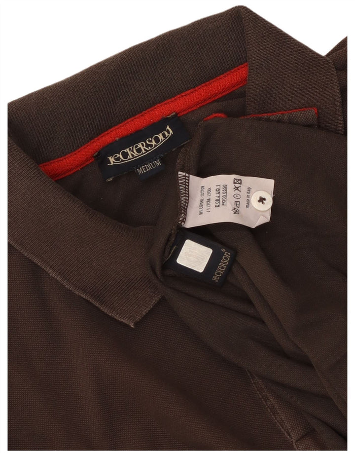 Jeckerson Polo Hombre Algodón Marrón Medio
