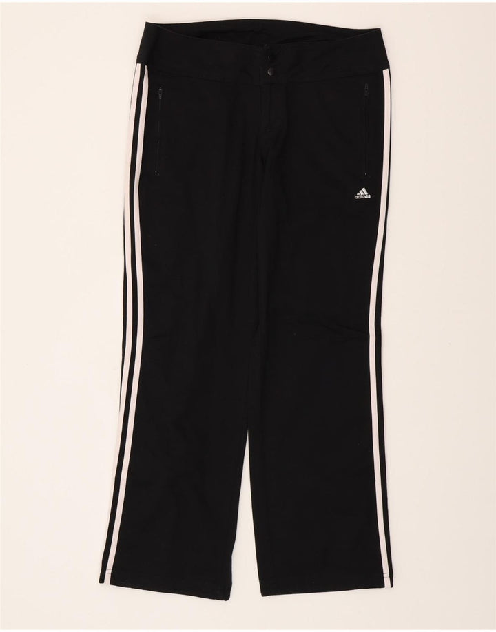 ADIDAS Mujer Climalite Pantalones Casuales Reino Unido 12 Mediano W32 L30 Negro
