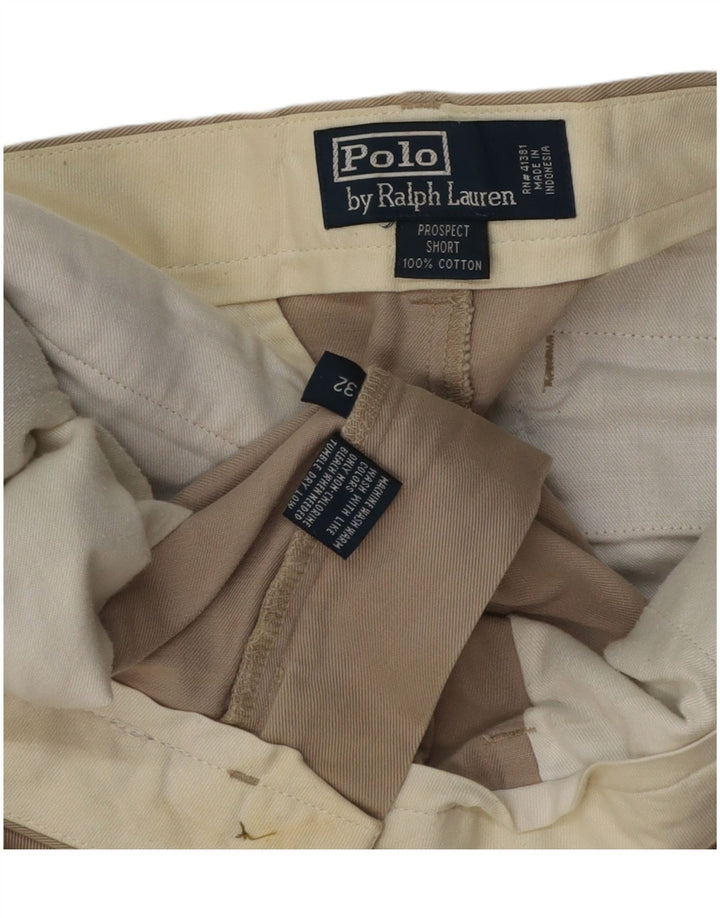 Polo Ralph Lauren Pantalones cortos chinos para hombre W32 Algodón beige medio