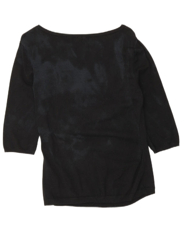 Phase Eight Top para mujer manga 3/4 UK 42 Viscosa negra mediana