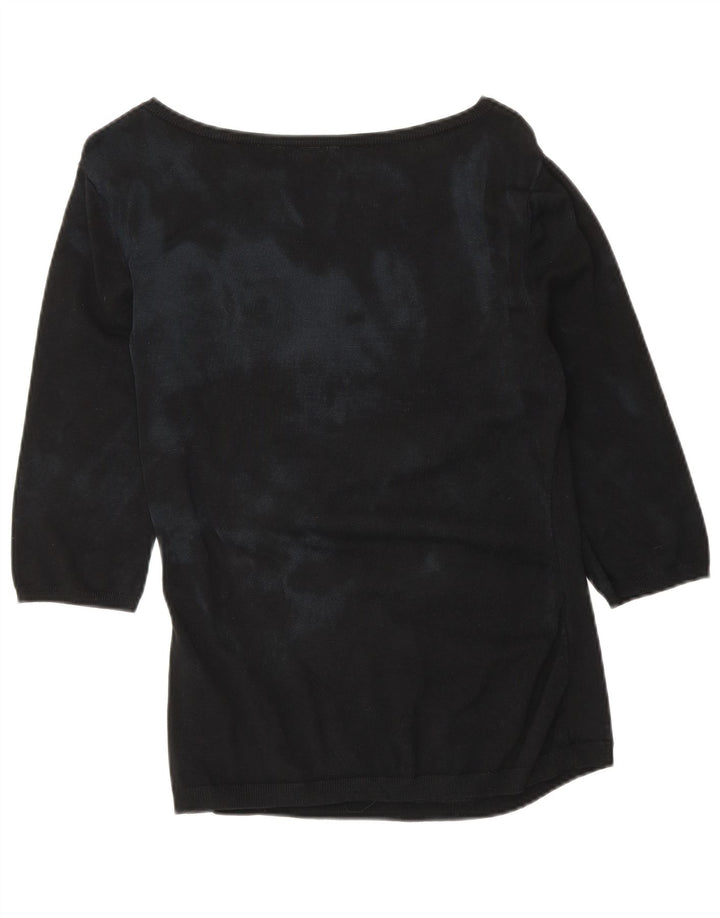 Phase Eight Top para mujer manga 3/4 UK 42 Viscosa negra mediana