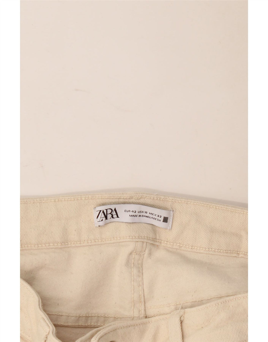 Zara Jeans Slim para Mujer EU 42 Large W32 L28 Beige