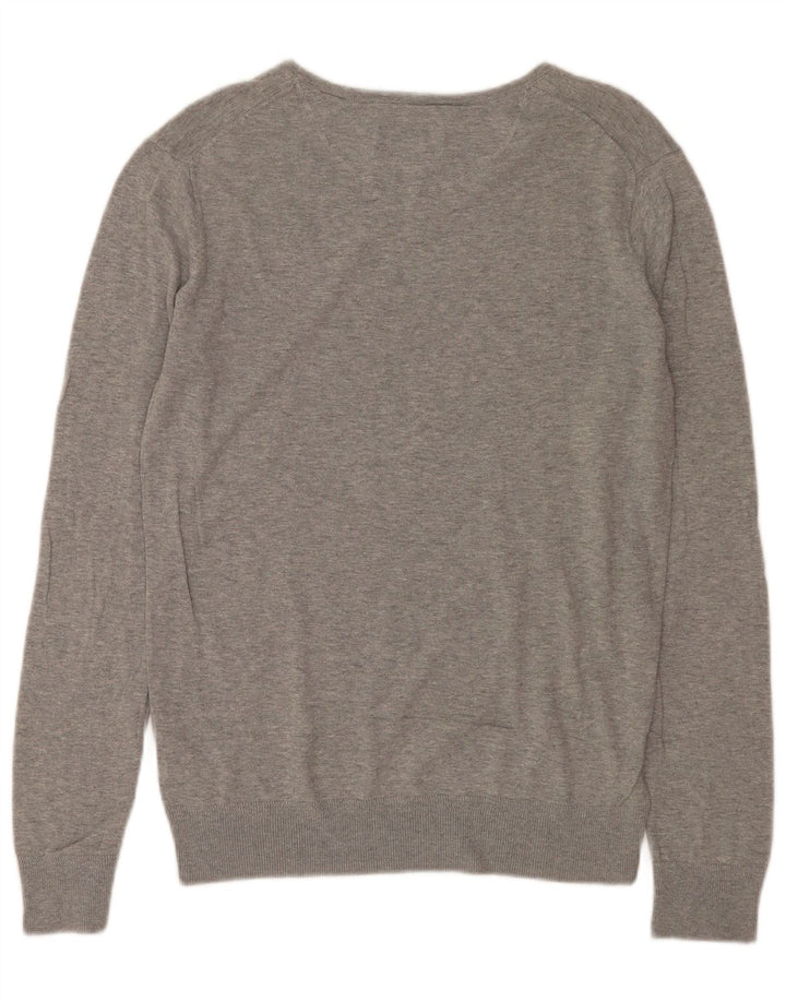 Scotch & Soda Hombre Amsterdam Couture Jersey Con Cuello En V Gris Medio