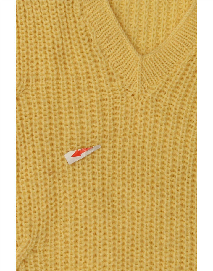 Vintage hombres chaleco tanque top grande amarillo