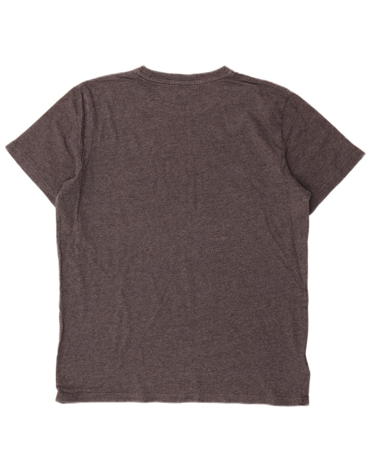 Camiseta Fred Perry Hombre Top Algodón Moteado Gris Medio