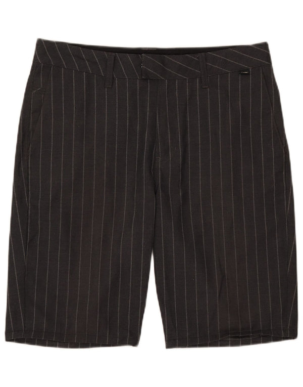 Pantalones cortos chinos Vans para hombre W32 Poliéster a rayas negras medianas