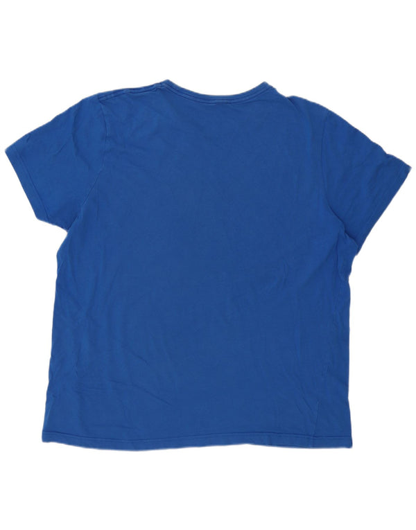 Puma Camiseta gráfica para hombre Top 2XL Algodón azul