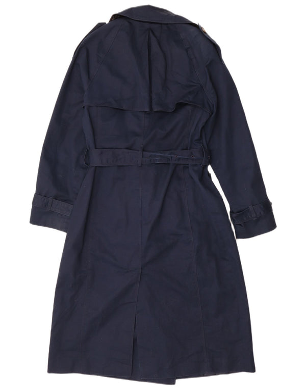 Marks & Spencer Gabardina Autograph para mujer UK 10 Small Azul marino Algodón