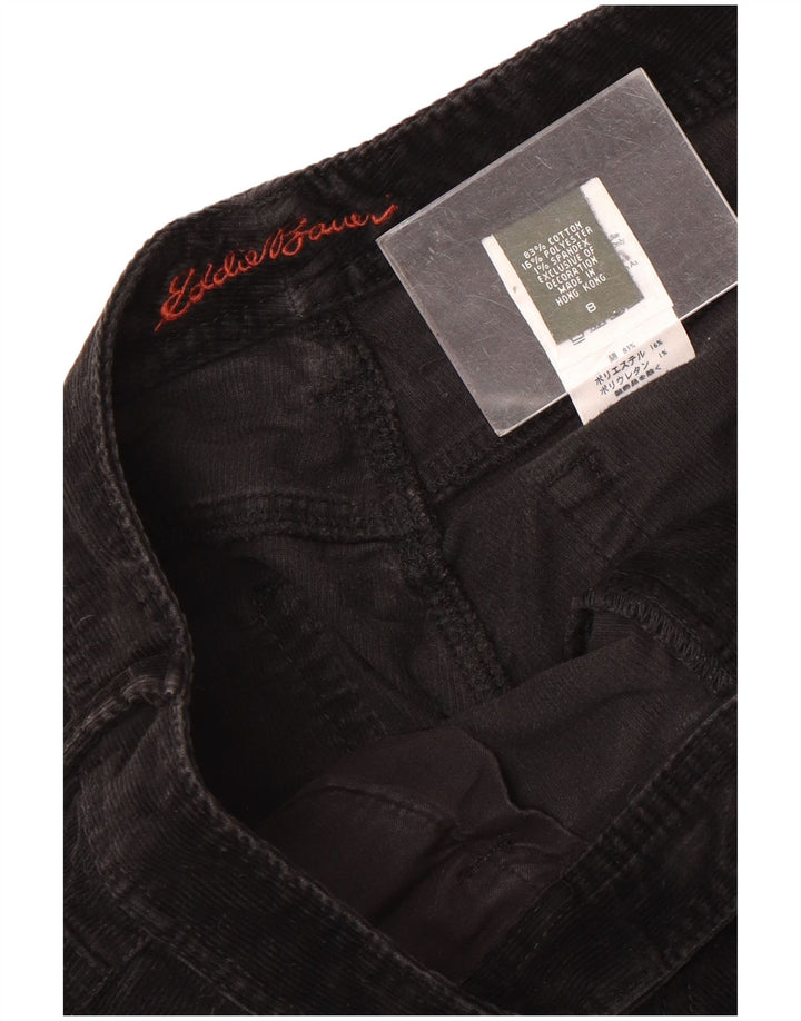Eddie Bauer Pantalones de pana con corte de bota para mujer US 8 Medium W30 L31 Negro