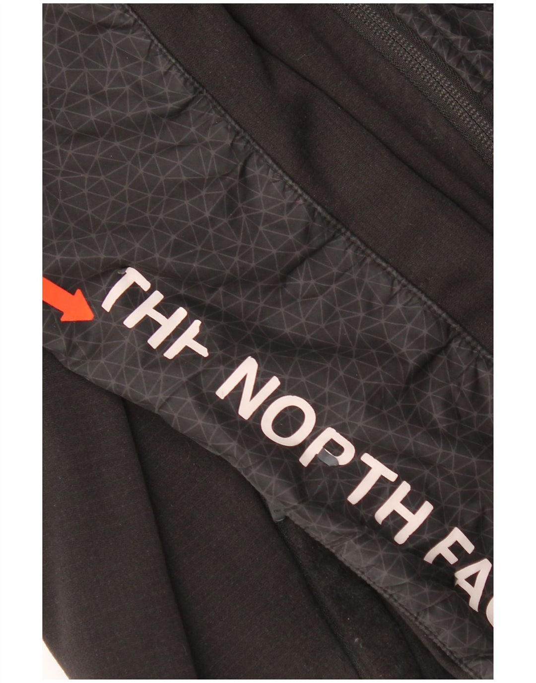 The North Face Sudadera con capucha y cremallera gráfica para hombre, talla pequeña, color negro geométrico