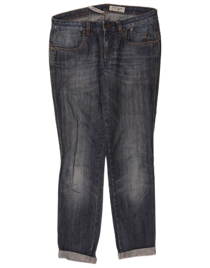 Vaqueros ajustados para mujer Jeckerson W28 L27 Algodón azul