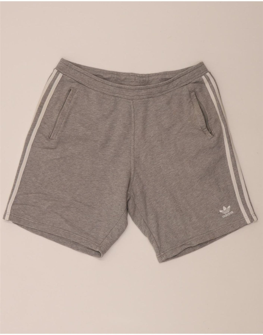 ADIDAS Mens Sport Shorts Large  Grey Cotton Vintage Adidas and Second-Hand Adidas from Messina Hembry 